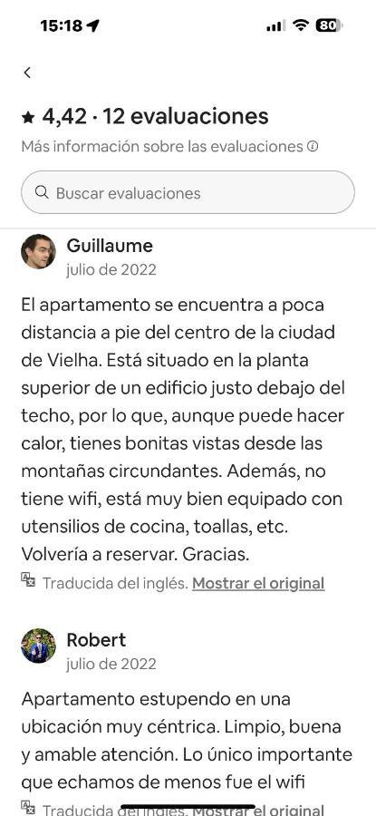 Precioso Atico Duplex En Vielha Para 6 Pax Eksteriør billede