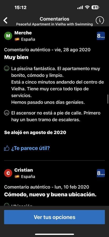 Precioso Atico Duplex En Vielha Para 6 Pax Eksteriør billede