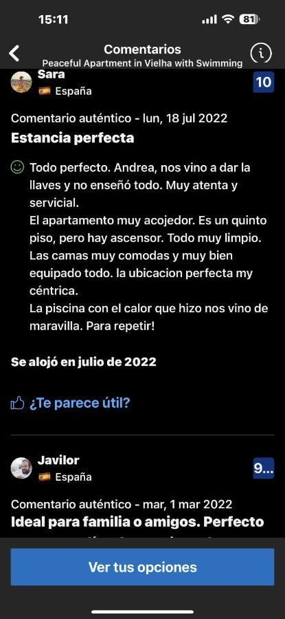 Precioso Atico Duplex En Vielha Para 6 Pax Eksteriør billede